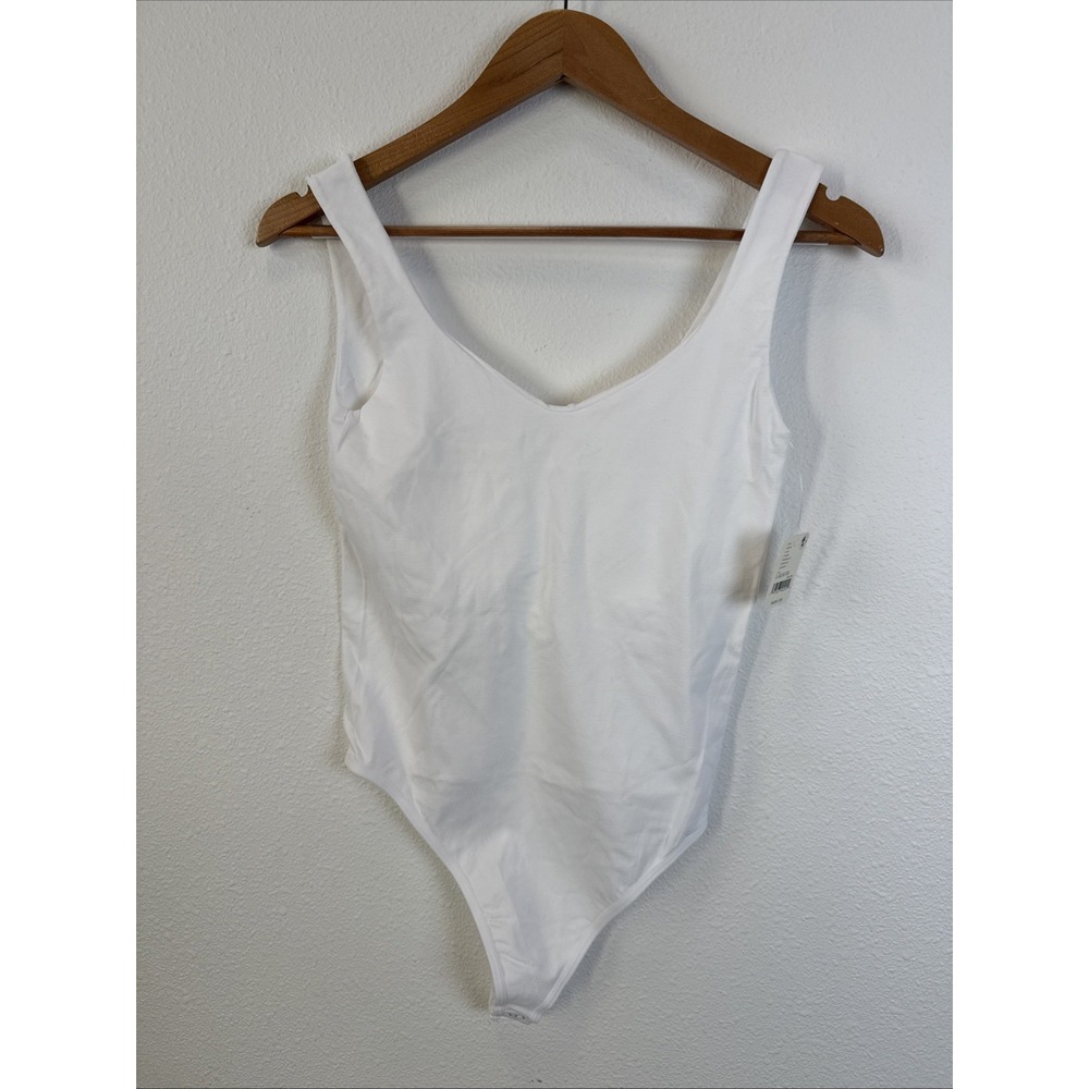 Free People Intimately FP White Bodysuit NWT Retail $40 Women's Size L/XL‎
